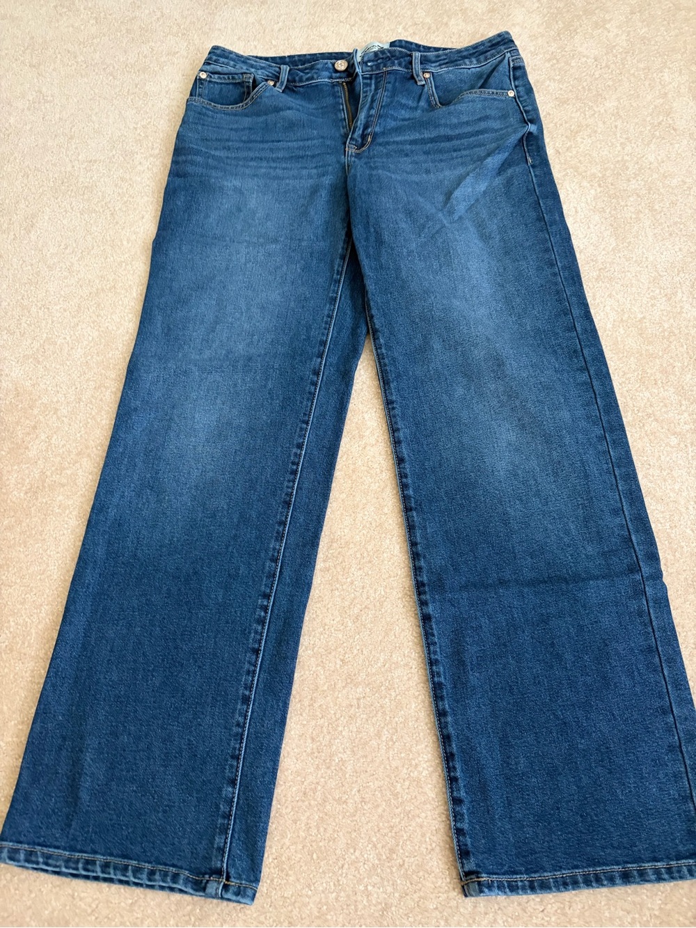 Seven7 Women's Wide-Leg Jeans in Dark Blue Wash
